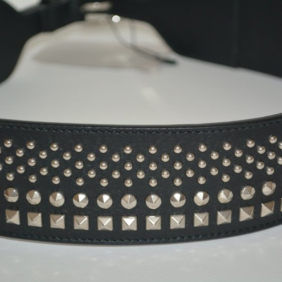 NWT AUTHENTIC GUCCI LEATHER STUDDED WAIST BELT - Picture 5 of 9